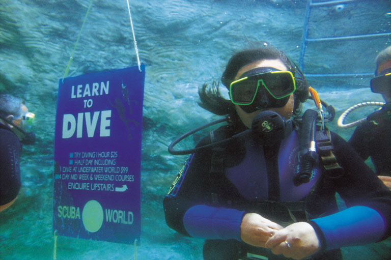 diving lesson