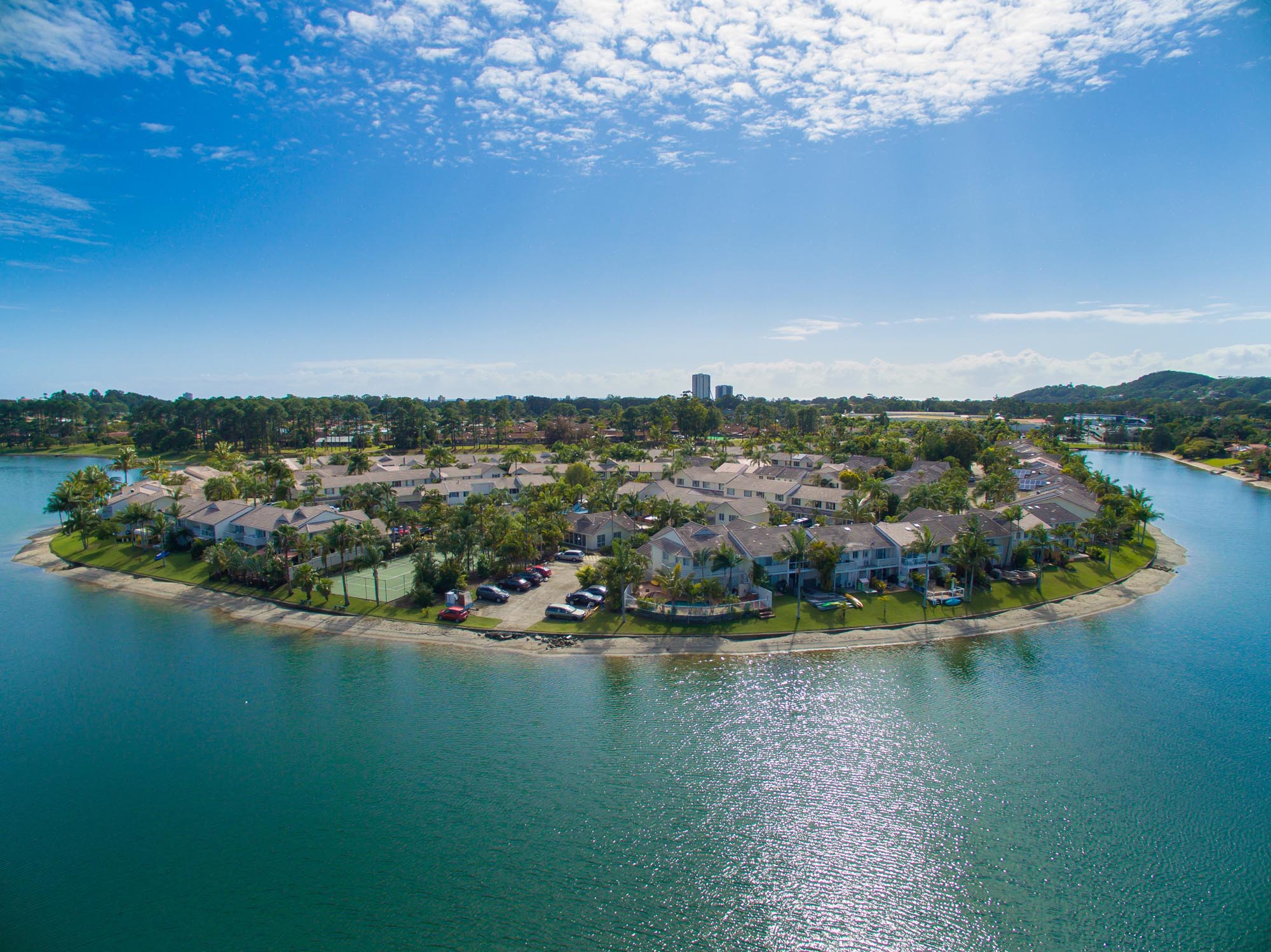 Isle of Palms Resort Aerial Gold Coast Elanora