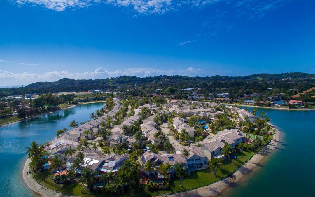 Isle of Palms Resort Aerial Gold Coast Elanora