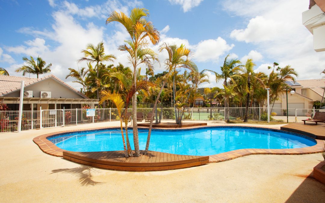 Experience year-round tropical setting at our swimming pools
